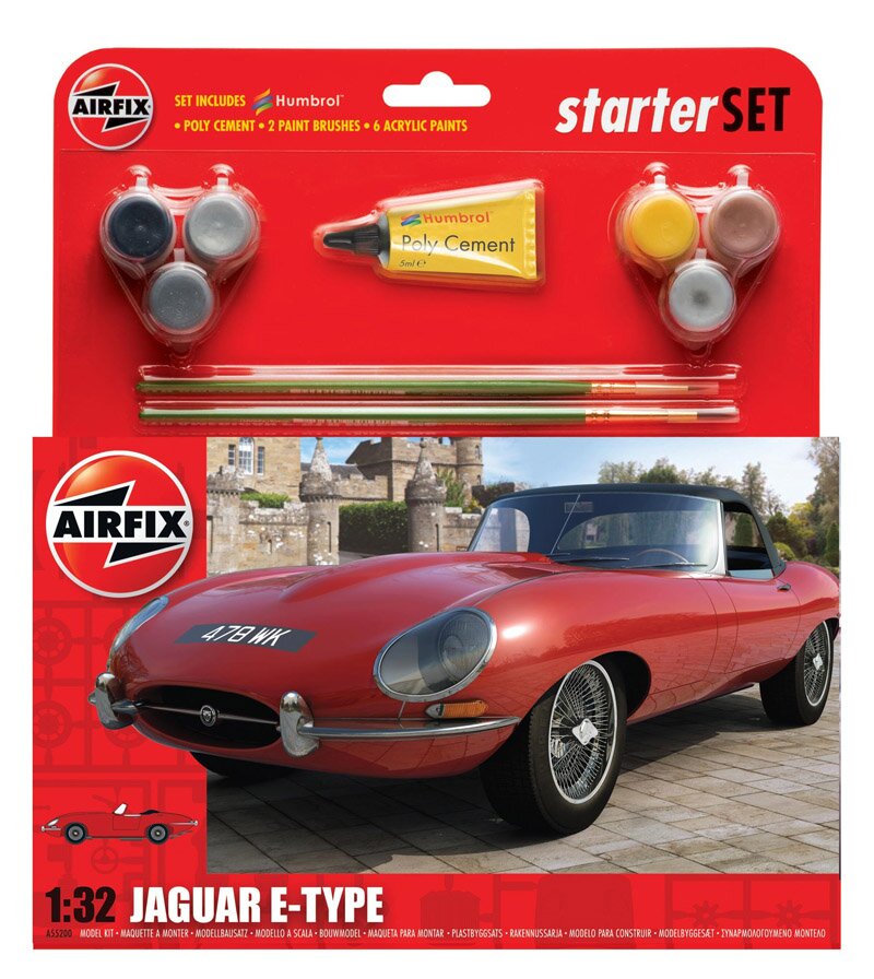 модель АВТОМОБИЛЬ E-TYPE JAGUAR 1/32